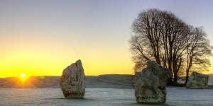 Three Neolithic stone circles that are thought to date back to the 3rd millennium BC surround Avebury.