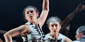 A scene from the work Sheoak,choreographed by Frances Rings.