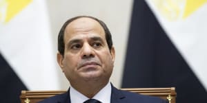 Refuses to condemn Russia:Egyptian President Abdel Fattah al-Sisi.