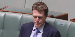 Minister for Industry,Science and Technology Christian Porter during question time on Tuesday.