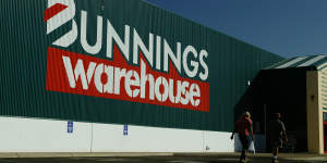 The earnings were flatter at Bunnings. 