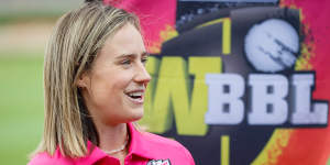 Ellyse Perry during the Women’s Big Bash League Launch at North Sydney Oval.