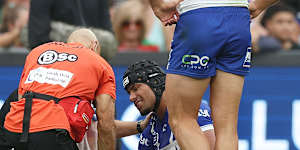 Stephen Crichton after suffering the injury last Friday.