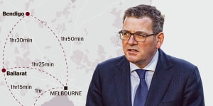 Premier Daniel Andrews and initial host venues for the 2026 Commonwealth Games.