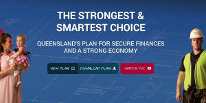 An image from the Newman government's Strong Choices campaign.