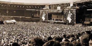 Game-changing Live Aid in 1985.