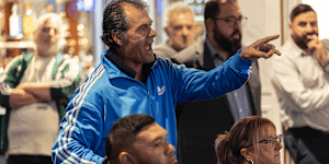 The scenes at the Sydney Olympic AGM this week.