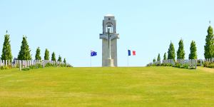 Australian military cemetery at Villers Bretonneux.