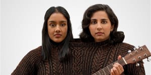 The Coconuts,Leela Varghese and Shabana Azeez,deliver deadpan snark and sarcastic lyrics.