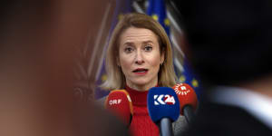 Russia has put Estonian Prime Minister Kaja Kallas on a wanted list,an official register showed.