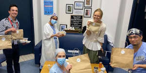 RPA Hospital receive meals from the Feed our Heroes initiative. 