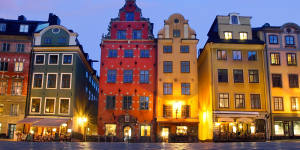 Stortorget in Gamla Stan (The Old Town),Stockholm. Stieg Larsson fans can follow in the footsteps of Lisbeth Salander around the Swedish capital. 