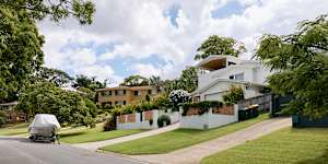 Suburban street in Balmoral,Brisbane.