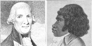 Phillip and Bennelong:the coloniser and the colonised.