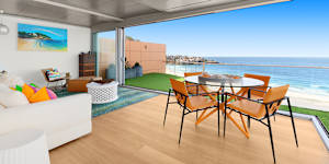 The Berger family’s three-bedroom penthouse in The Bondi is on offer with an $18 million guide.