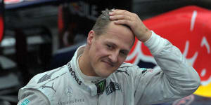 Stricken:Michael Schumacher hasn't been seen in public since a skiing accident in late 2013.