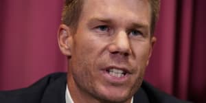 'Critics will be critics':David Warner bowled for one in his return to cricket