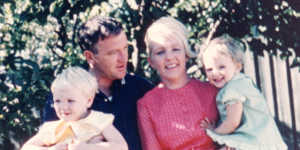 Murder victim Mary Anne Fagan,her husband Collins Fagan,and their children Anthony and Katy.