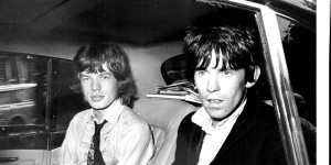 Mick Jagger and Keith Richards.
