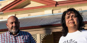 Richard Weston and Nola Whyman from Maari Ma Health in Broken Hill.