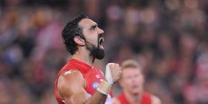Adam Goodes walking away from the games after ongoing racial abuse was one of the game’s greatest tragedies.