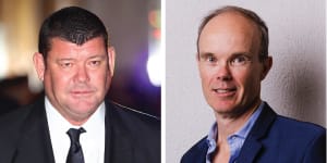 James Packer and Hamish Douglass