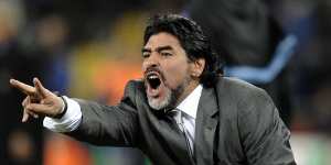 Maradona was the head coach for Argentina's World Cup bid in 2010.