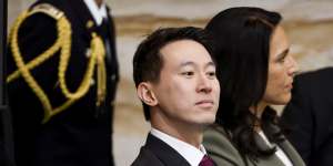 TikTok chief executive Shou Zi Chew was among those attending Trump’s inauguration.