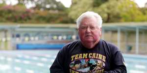 Dick Caine was head coach at Carss Park Pool in Sydney for more than 40 years until it closed in 2020.
