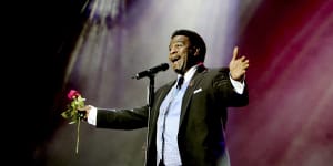 Al Green performs at the free opening concert for Sydney Festival First Night in 2010.