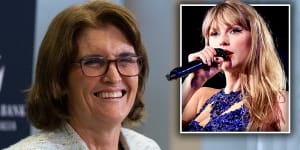 RBA governor Michele Bullock says Taylor Swift’s Eras tour won’t add to inflation - as long as concertgoers are willing to give up spending elsewhere.
