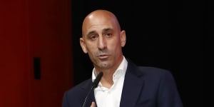 Spanish soccer federation chief Luis Rubiales.
