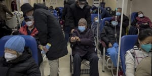 Chinese health authorities estimate that 250 million people,or about 18 per cent of the population,contracted the virus in the first few weeks of December.