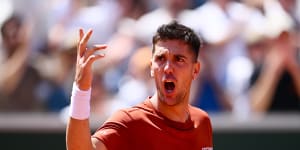 Kokkinakis falls painfully short as Australian charge ends at French Open