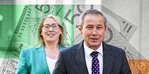 WA budget main pictures,WA Premier Roger Cook,Treasurer Rita Saffioti