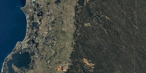 Alcoa’s footprint in the Dwellingup State Forest for the Huntly Mine from 1988 to 2020 which it wants to expand to the north and south. The mining is just east of Pinjarra and Mandurah.