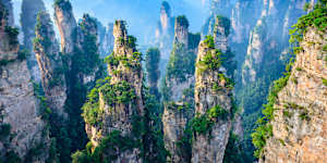UNESCO-listed Zhangjiajie is among the most astonishing landscapes in China,and inspired the movie Avatar.