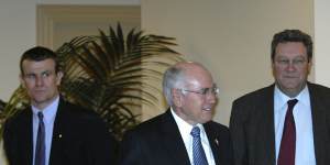 John Howard with Alexander Downer in 2007.