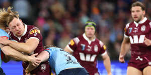 ‘There’s space for an enforcer’:Gavin Cooper tells Maroons to invoke ‘Webby’ spirit for decider