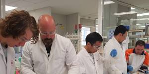 Pilbara Minerals staff undertaking the new lithium specific qualification.