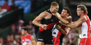 The Swans took aim at Wright after his high bump on Cunningham.