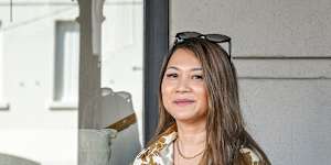 Table for two:Michelle Wai has no hesitation in spoiling her cavoodle,Miss Ellie Donut.