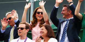 The Duchess of Cambridge enjoying this year’s Wimbledon championships.