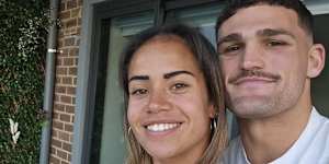 Mary Fowler and Nathan Cleary share a photo on Instagram in June,2024.