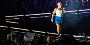 Pink is in Australia for her Summer Carnival tour. 