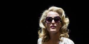 Gillian Anderson as Blanche DuBois in the stage production of A Streetcar Named Desire.