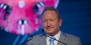 Andrew Forrest addresses shareholders at Fortescue’s AGM