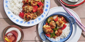 Adam Liaw’s sweet and sour pork.