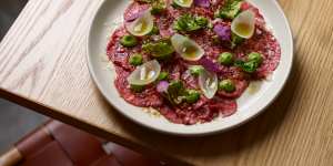 Civico 47’s classic beef carpaccio.