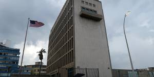 The US embassy in Havana,connected to the first reported cases of the mysterious syndrome.